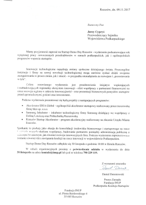 Zaproszenie Rz